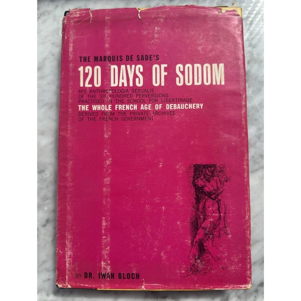 The Marquis de Sade 120 Days of Sodom by Dr. Iwan Bloch 1st Edition 1966 HBDJ
